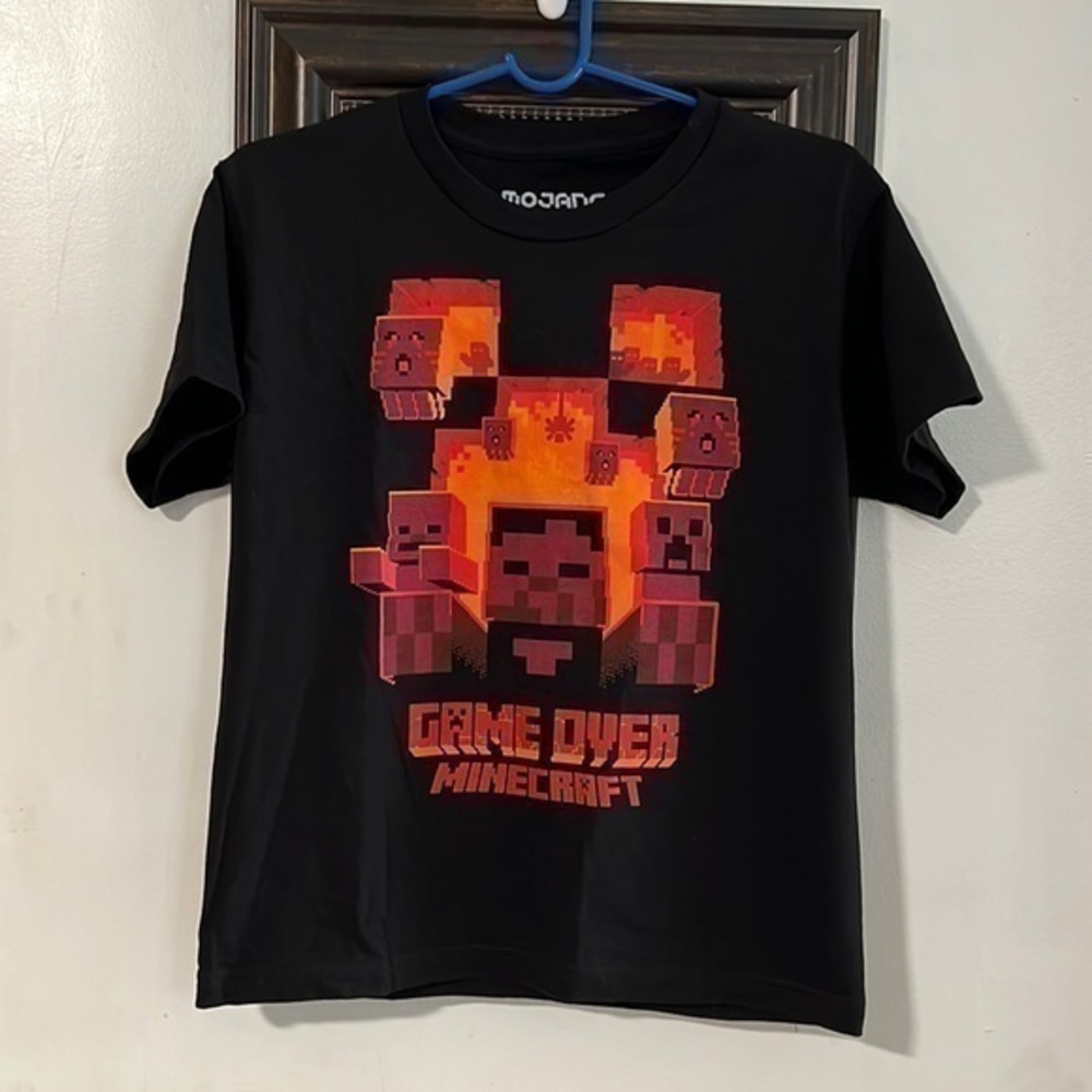 (K03) 100% Cotton - NOWT Minecraft Game Over Tee Shirt